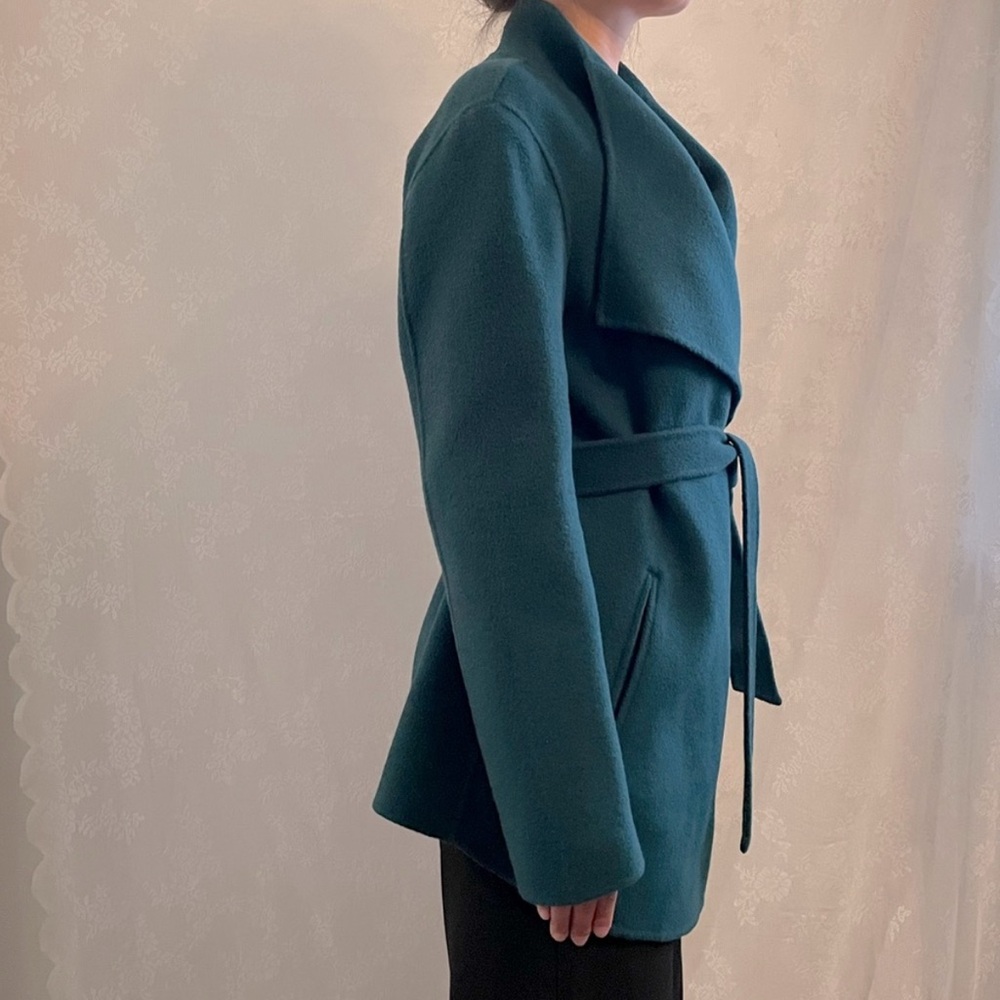 Wool wrapped jacket in Dark Teal